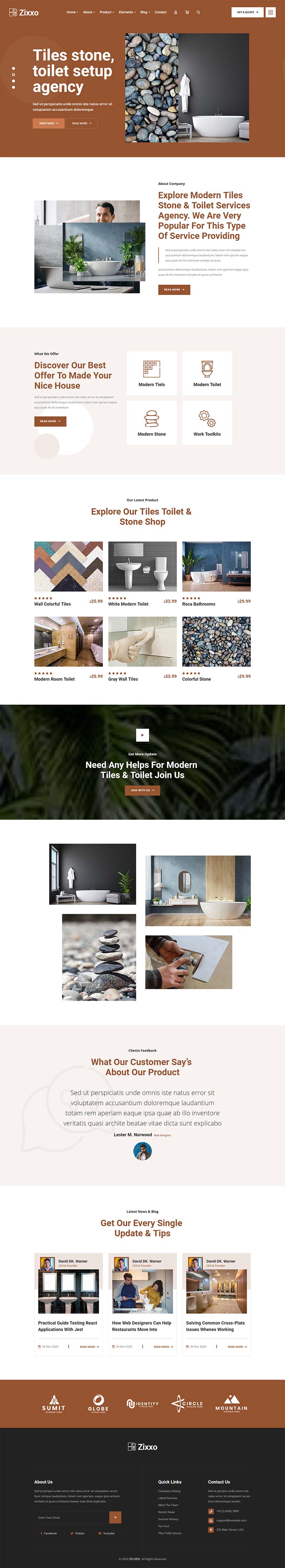 大气的洗浴设计装修公司官网html5模板-推推论坛